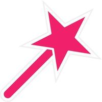 Magic Stick Vector Icon Style