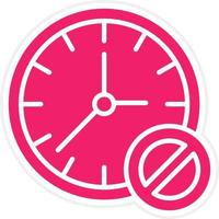 Block Time Vector Icon Style