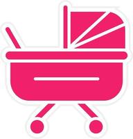 Stroller Vector Icon Style