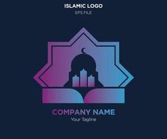 Islamic logo illustration fit for islamic company vector