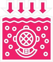 Deep Diving Vector Icon Style