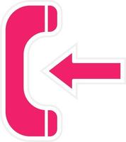 Incoming Call Vector Icon Style