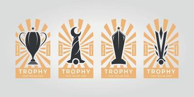 Tournament championship logo vector. Trophy logo 13267736 Vector Art at  Vecteezy