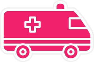 Ambulance Vector Icon Style