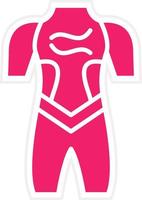 Wetsuit Vector Icon Style