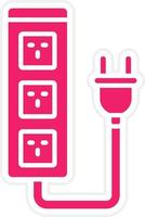 Extension Cord Vector Icon Style