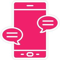 Mobile Messaging Vector Icon Style