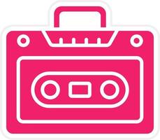 Cassette Player Vector Icon Style