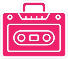 Cassette Player Vector Icon Style