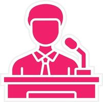 Assistant Minority Leade Vector Icon Style