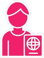 Passport Photo Vector Icon Style
