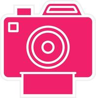 Color Camera Vector Icon Style