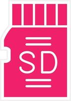 SD Card Vector Icon Style