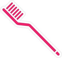 Tooth Brush Vector Icon Style