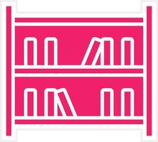 Bookshelf Vector Icon Style