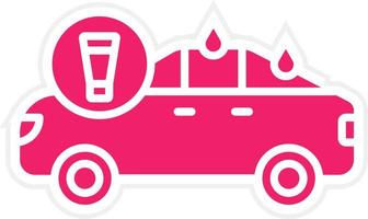 Car Waxing Vector Icon Style