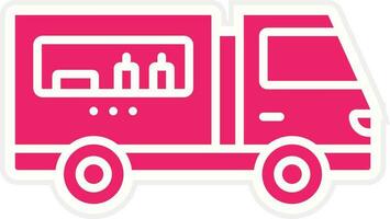 Food Truck Vector Icon Style