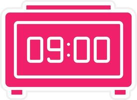 Digital Clock Vector Icon Style