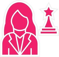 Actress Vector Icon Style