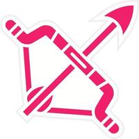 Bow And Arrow Vector Icon Style