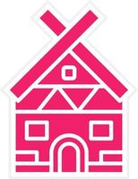 Viking Hut Vector Icon Style