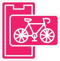 Cycling Vector Icon Style