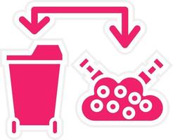 Waste Hierarchy Vector Icon Style