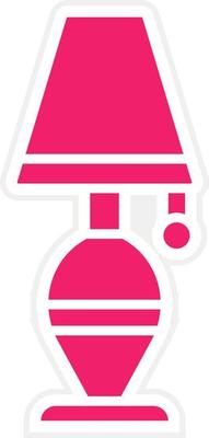 Desk Lamp Vector Icon Style