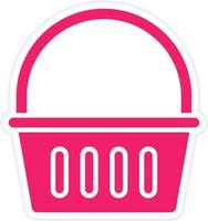 Shopping Basket Vector Icon Style