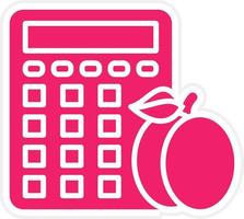 Calorie Calculator Vector Icon Style