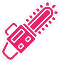 Chainsaw Vector Icon Style