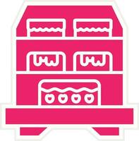 Cakes Showcase Vector Icon Style