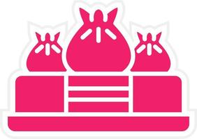Dim Sum Vector Icon Style