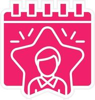Employee of the Year Vector Icon Style