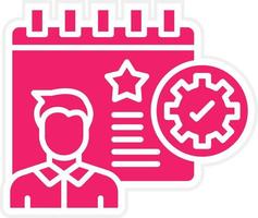 Event Planner Male Vector Icon Style