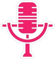 Microphone Vector Icon Style