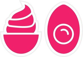 Deviled Eggs Vector Icon Style