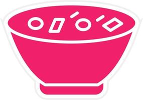 Clam Chowder Vector Icon Style