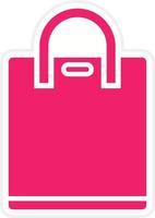 Shopping Bag Vector Icon Style