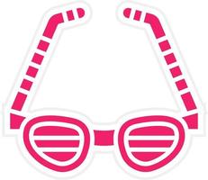 Party Glasses Vector Icon Style