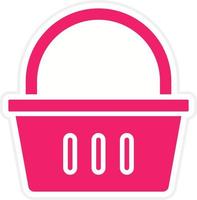 Shopping Basket Vector Icon Style