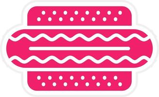 Hot Dog Vector Icon Style