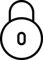 lock in flat design style vector