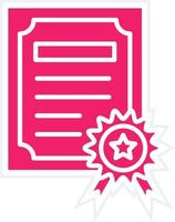 Certificate Vector Icon Style