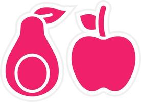 Low Fat Diet Vector Icon Style