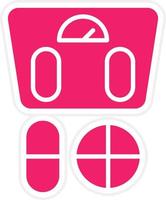 Dieting Pills Vector Icon Style