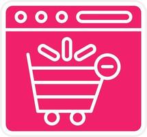 Empty Cart Vector Icon Style