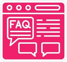 FAQ Vector Icon Style