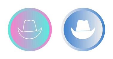 icono de vector de sombrero de vaquero