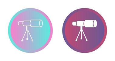 Telescope on Stand Vector Icon